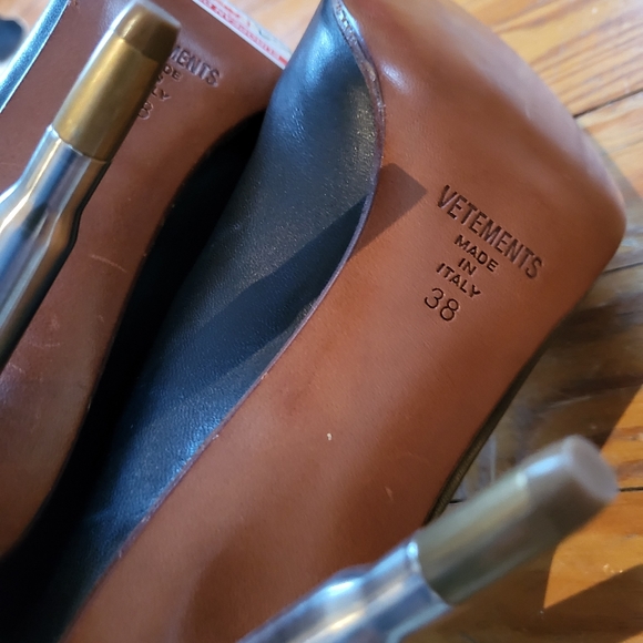 RARE NEW Vetements Bullet Mules 38 - Picture 2 of 3